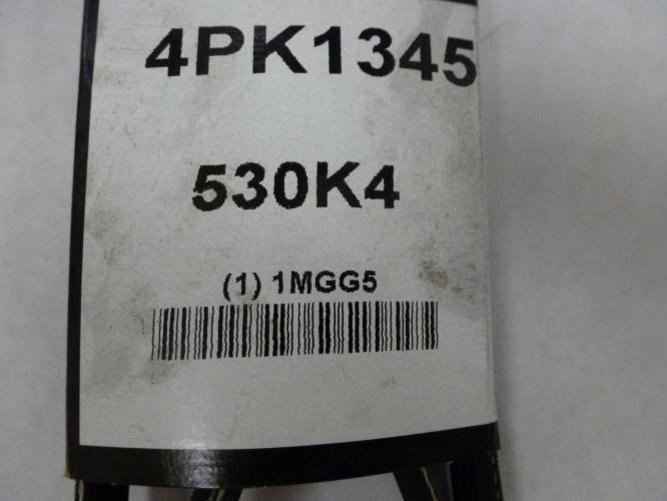 Bando 4PK1345; Serpentine Belt 530K4; 4-ribs 53.0"L; 1MGG5