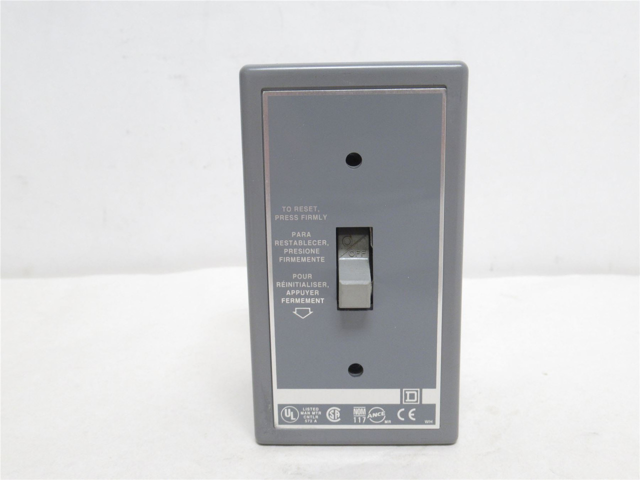 Square D 2510FG1; Manual Toggle Starter 16A; 1P; 1HP; 277VAC Square D 2510FG1; Manual Toggle Starter 16A; 1P; 1HP; 277VAC