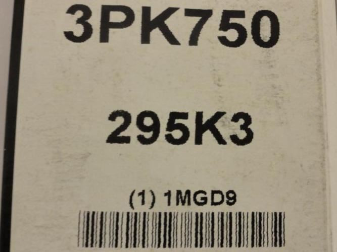 Bando 3PK750; Serpentine Belt 295K3; 3-ribs 29.5"L; 1MGD9