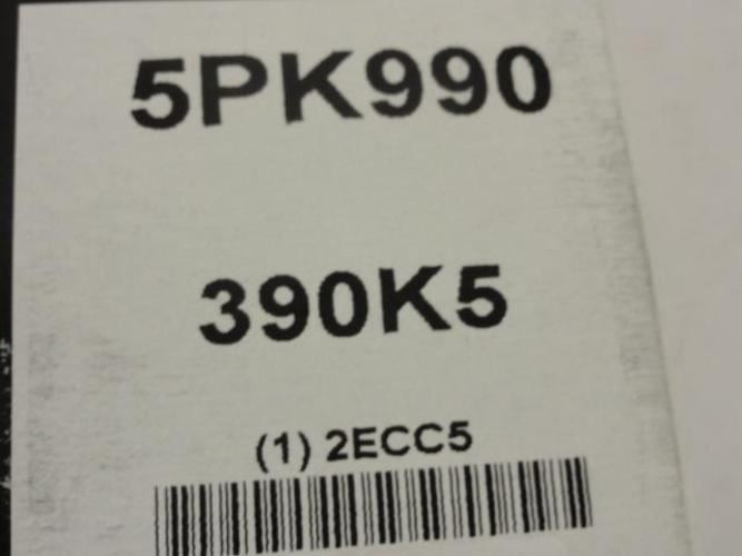 Bando 5PK990; Serpentine Belt; Industry Number 390K5