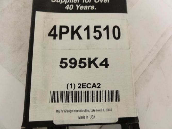 Bando 4PK1510; Serpentine Belt; Industry Number 595K4