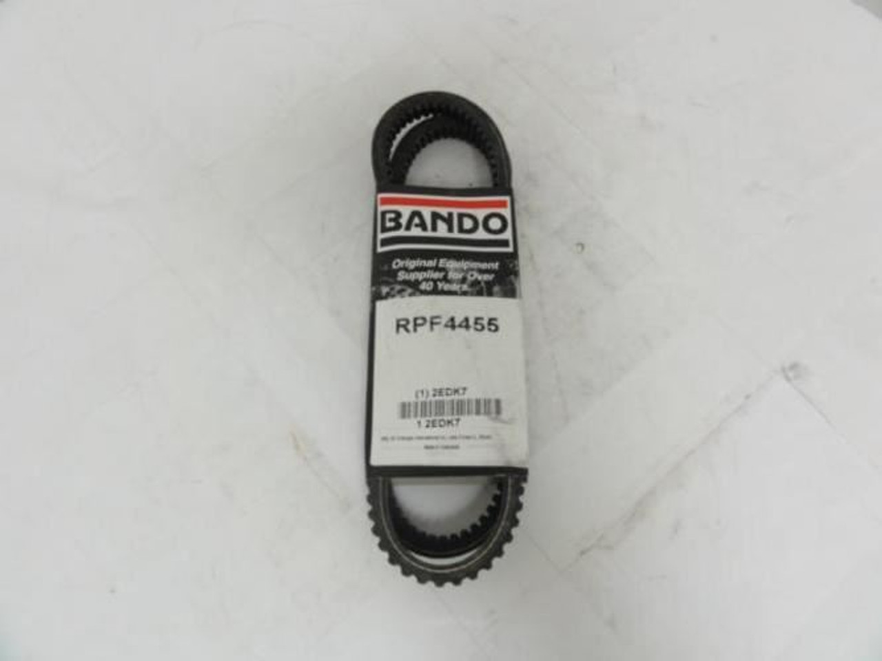 Bando 2EDK7; Auto V-Belt; Industry Number RPF4455 Bando 2EDK7; Auto V-Belt; Industry Number RPF4455