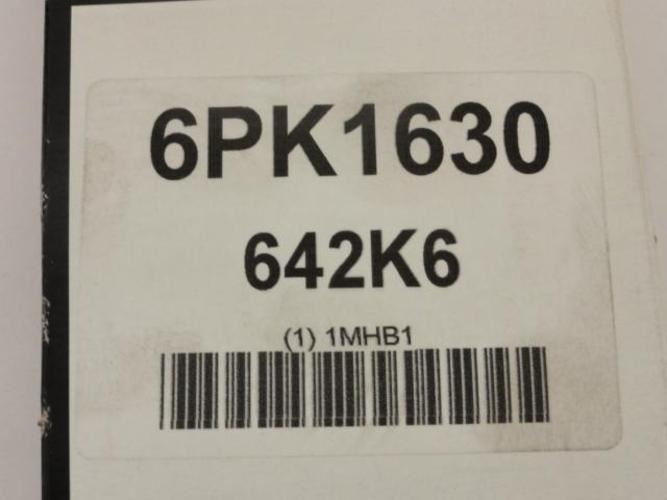 Bando 642K6; Serpentine Belt; 6PK1630; 1MHB1; 64.2"