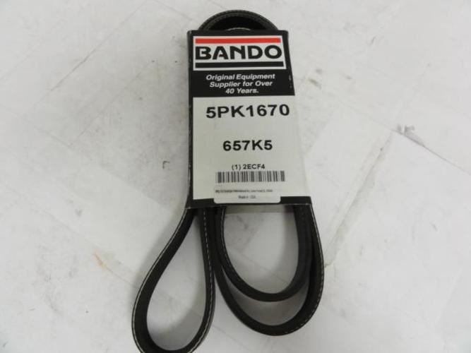 Bando 5PK1670; Serpentine Belt; Industry Number 657K5