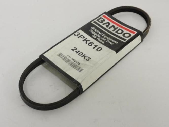 Bando 3PK610; Serpentine Belt 240K3; 3-ribs 24.0"L; 1MGD5
