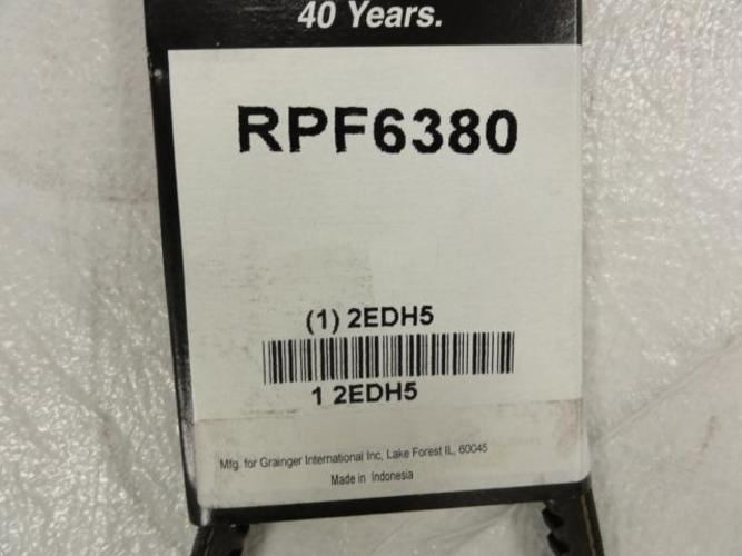 Bando 2EDH5; Auto V-Belt; Industry Number RPF6380