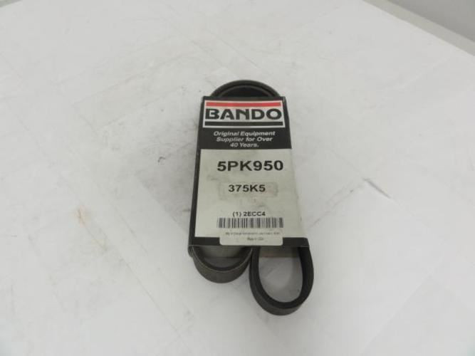 Bando 5PK950; Serpentine Belt 375K5; 5-ribs 37.5"L; 2ECC4