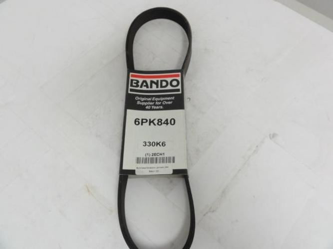 Bando 6PK840; Serpentine Belt 330K6; 6-ribs 33.0"L; 2ECH1
