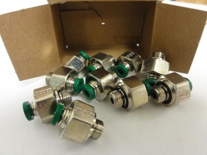 Parker 3-1/8PLPHBF4-B	; Pk-10; Male Connector; 3/16";