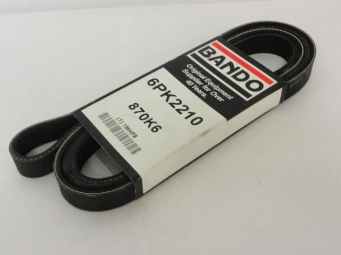 Bando 870K6; Serpentine Belt; 6PK2210; 87"; 1MHF9
