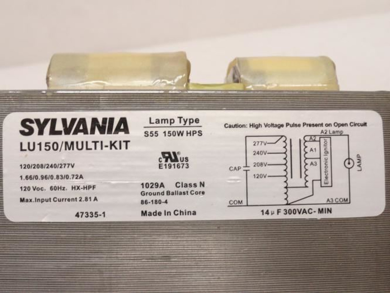 Sylvania 47335-2; Super 5 Kit Magnetic Ballast M175; 120-277VAC