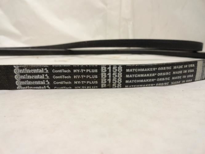 Continental B158; HY-T V-Belt; 161" OL;  21/32" Wide