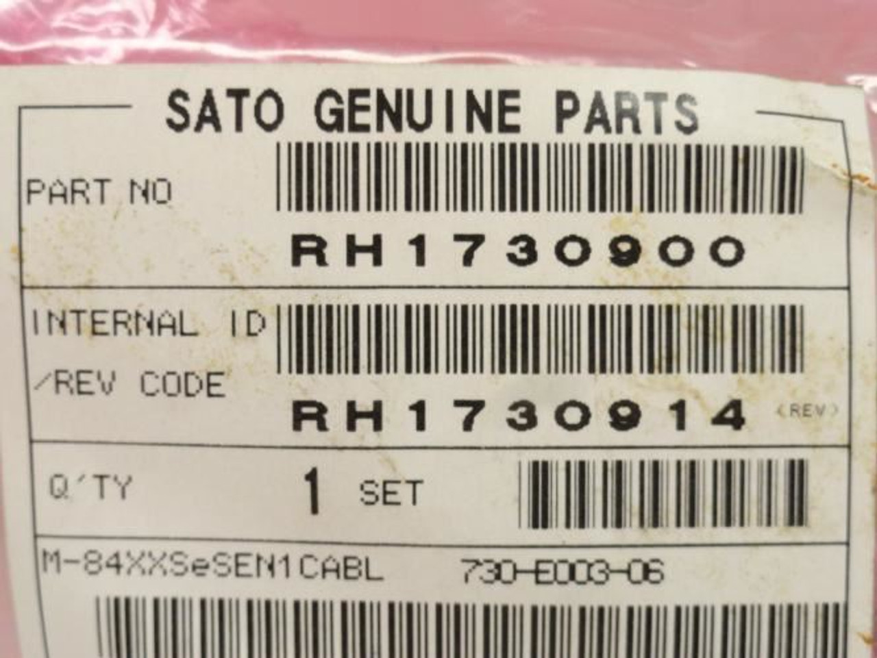 Sato RH1730900; Lower M8459s Label Sensor