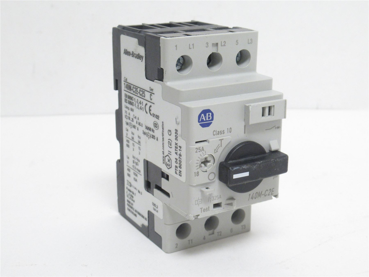 Allen-Bradley 140M-C2E-C25; Motor Protector; 18~25A; 3P; 600V Allen-Bradley 140M-C2E-C25; Motor Protector; 18~25A; 3P; 600V
