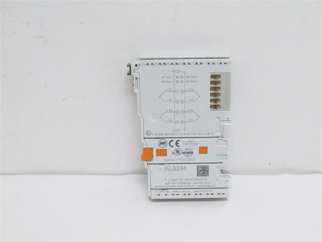 Beckhoff KL3314; Bus Terminal; 4-Channel Analog Input