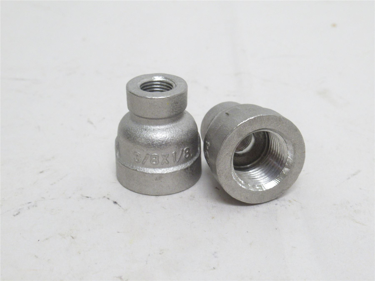 Industry-Std 1LTN8; Lot-2 Pipe Reducers; SS-304; 3/8 x 1/8NPT