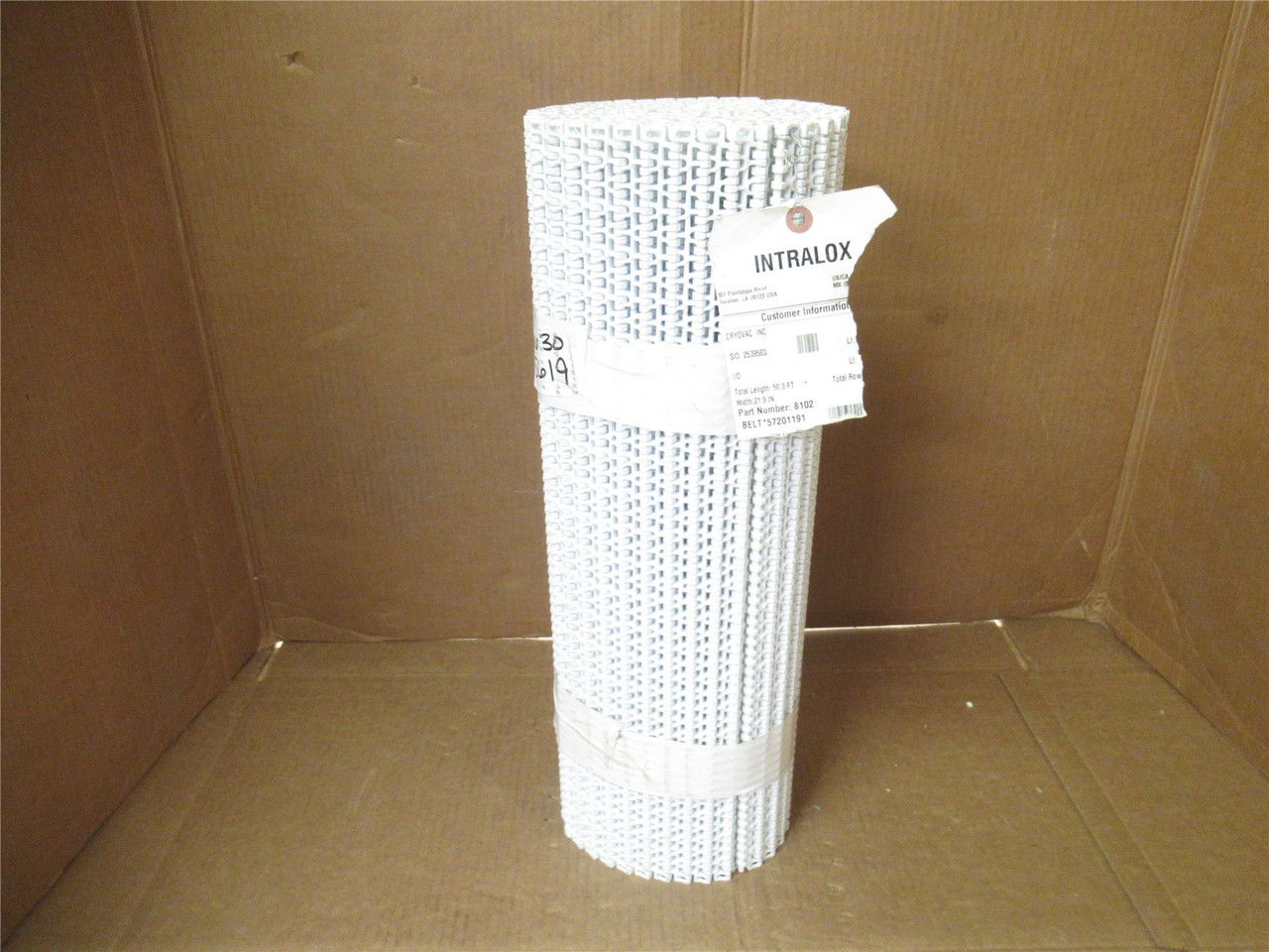 Intralox 57201191; Conveyor Belt; 21.9" Wide x 10' Long
