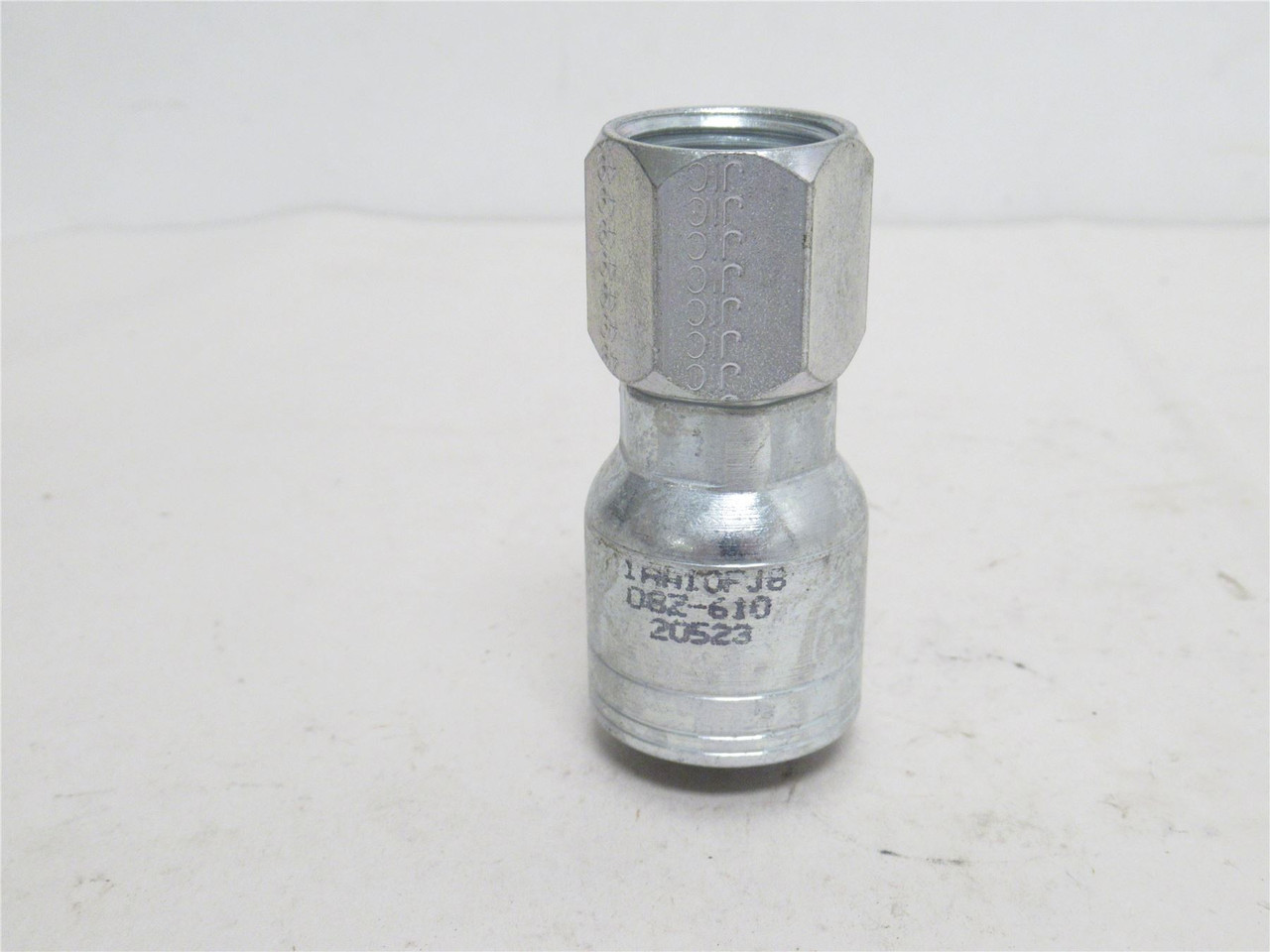 Eaton 1AA10FJ8; Hydraulic Crimp Fitting 1/2" Tube x 5/8 JIC