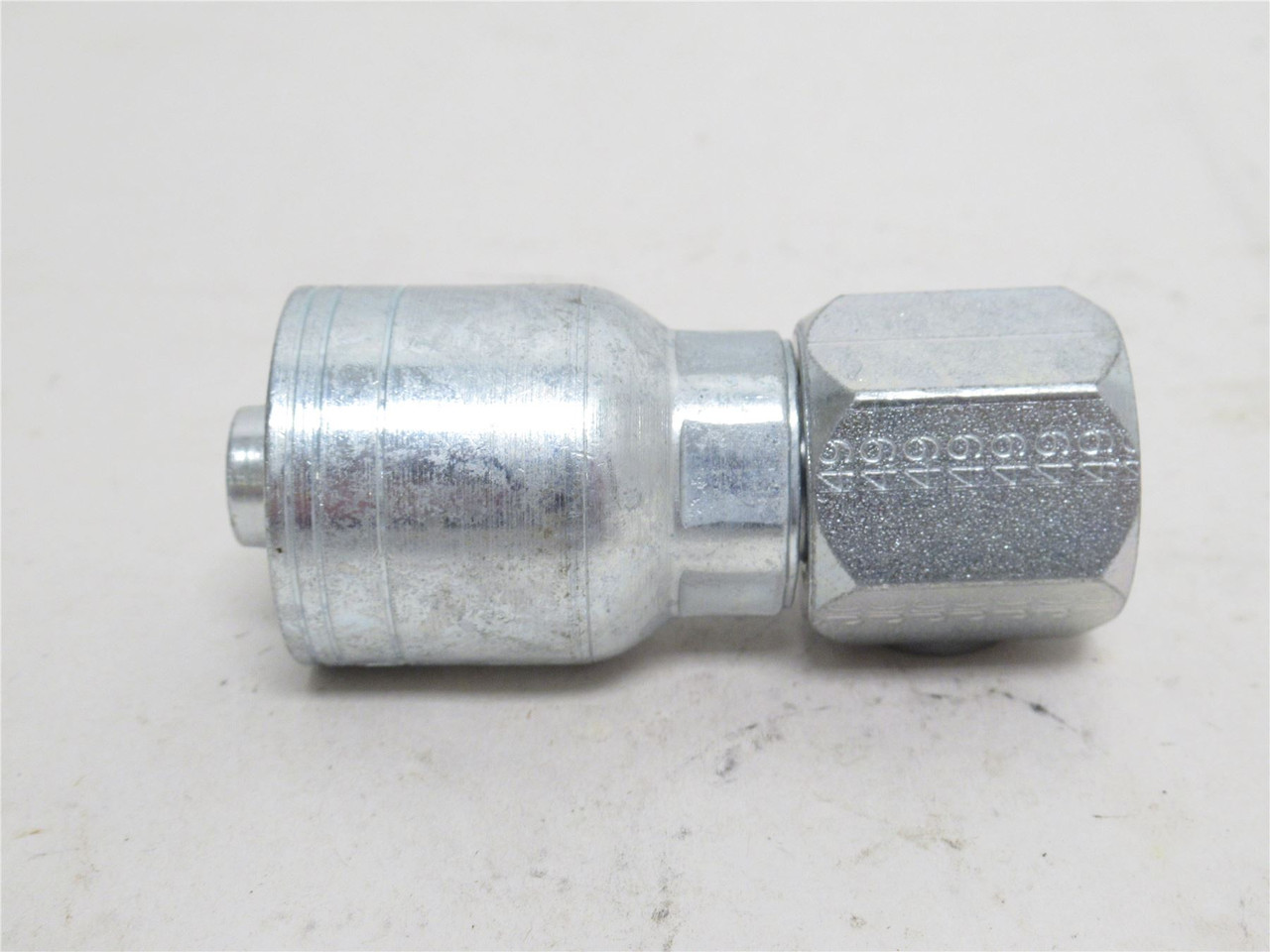 Eaton 1AA10FJ8; Hydraulic Crimp Fitting 1/2" Tube x 5/8 JIC