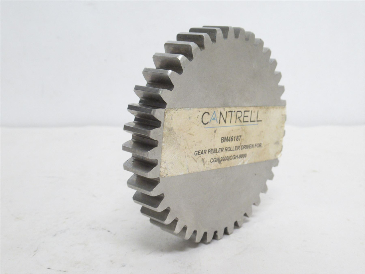 Cantrell BM46187; Peeler Roller Gear; SS; 3/4"ID; 37 Teeth