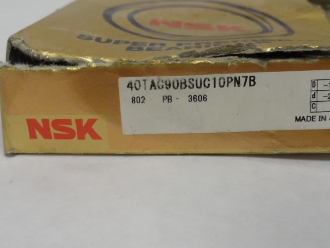 NSK 40TAC90BSUC10PN7B; Angular Contact Bearing 55mm ID