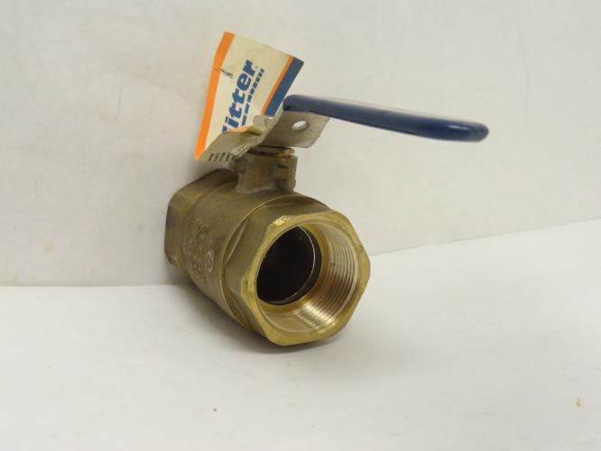 ProFitter 473530; Brass Ball Valve 1-1/4NPT; 600WOG