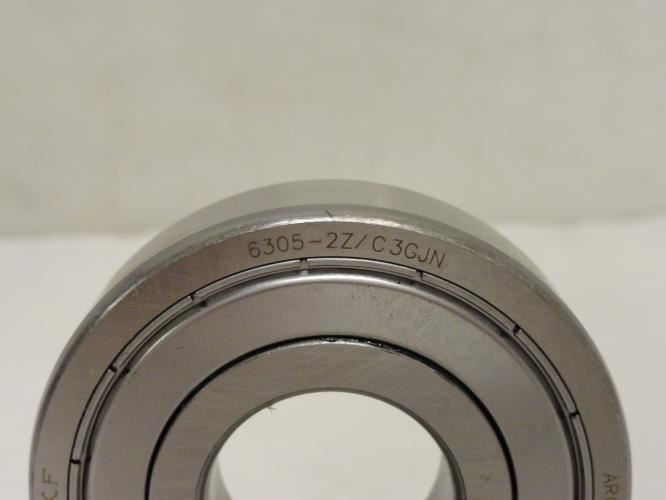 SKF 6305 2ZJEM; Ball Bearing 25mm ID x 62mm OD x 17mm Wide