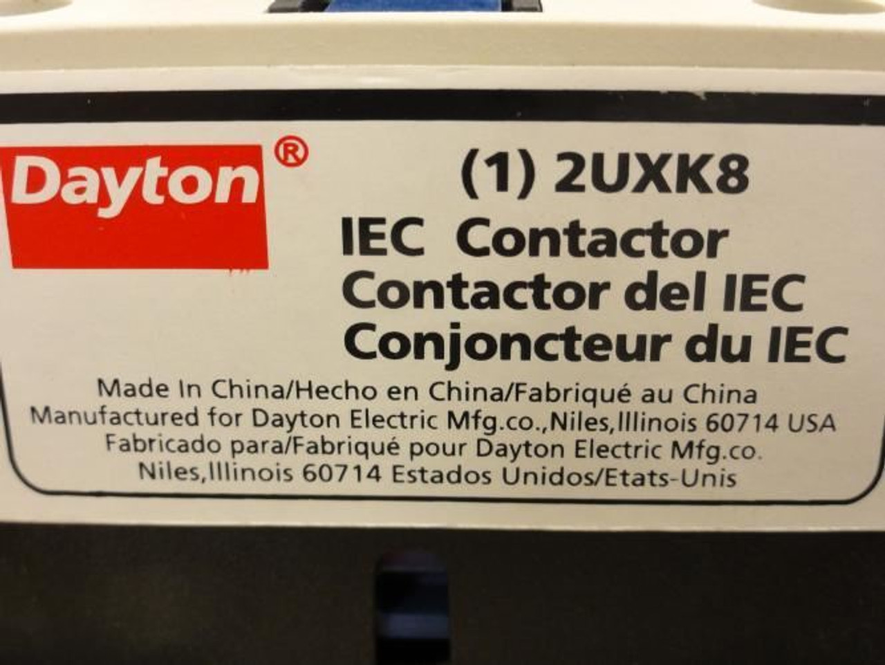 Dayton 2UXX1; Starter 18A; 3P; 600V Max; Coil: 24VAC Dayton 2UXX1; Starter 18A; 3P; 600V Max; Coil: 24VAC