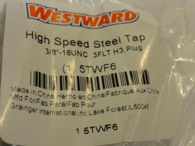 Westward 5TWF6; Lot-5; Tap; 3/8-16; 3 Flute