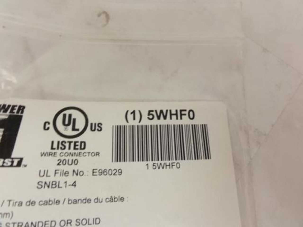 Power First 5WHF0; Fork Terminal; Bare; 22 to 16 AWG
