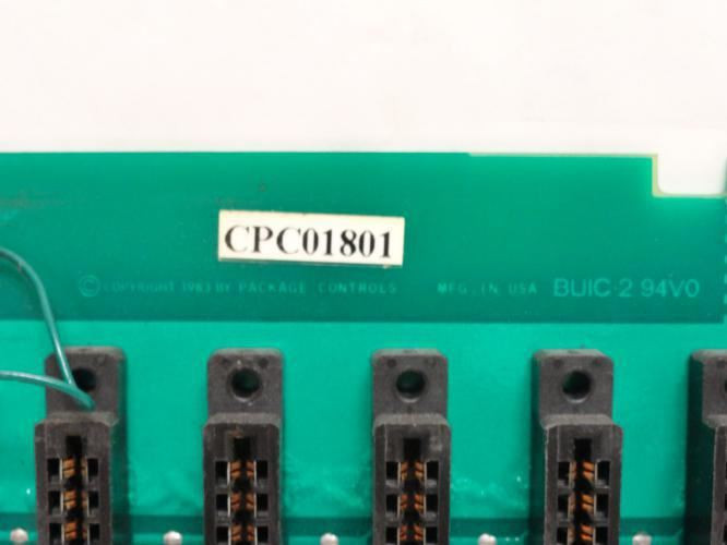 Package Controls Incorporated CPC01801; PC Backboard Card Cage
