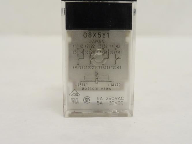 Omron MY45-AC110/120; Relay; 5A; 250VAC; Coil: 110/120V; DPDT