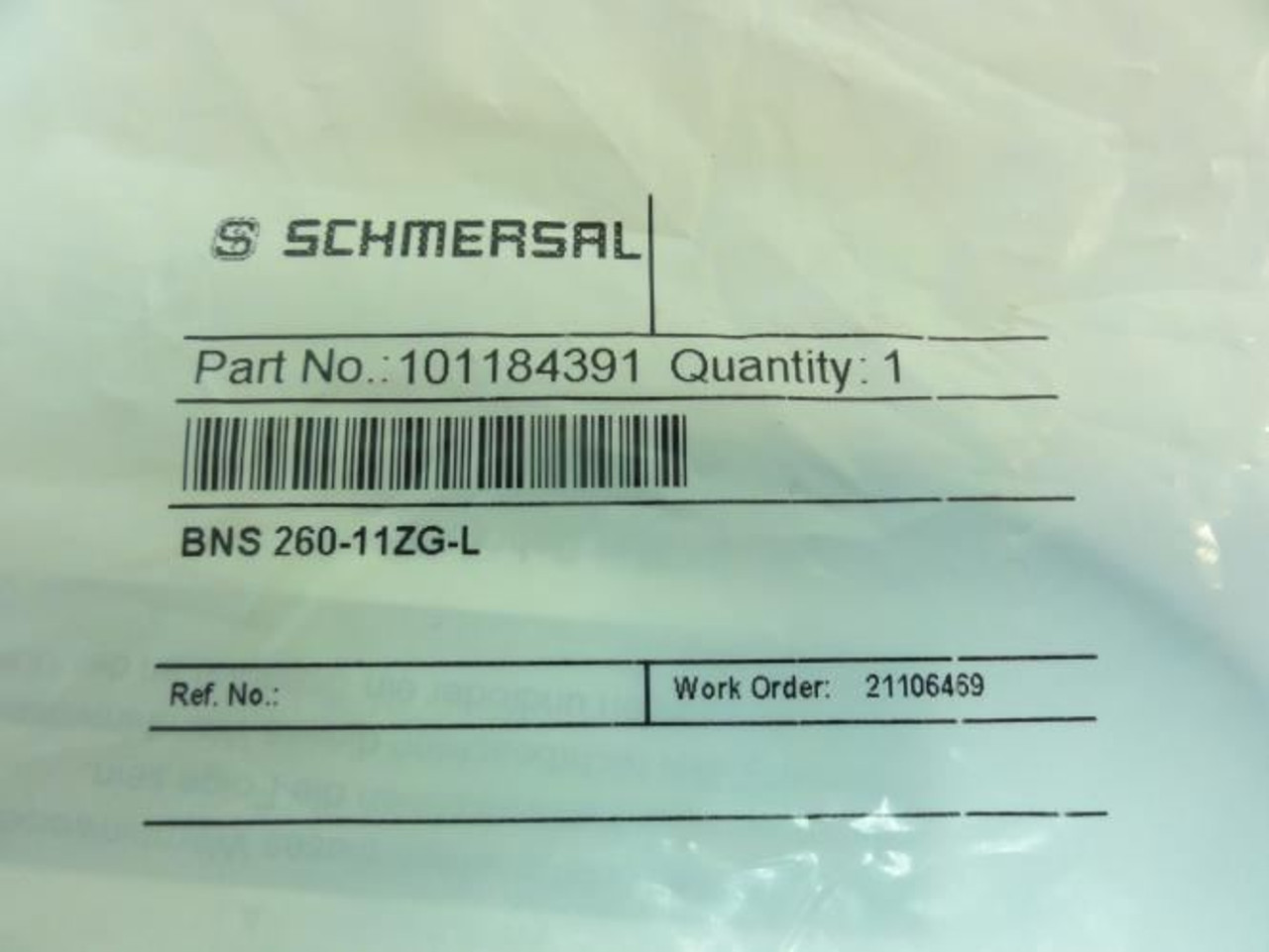 Schmersal 101184391; Coded Magnet Safety Sensor