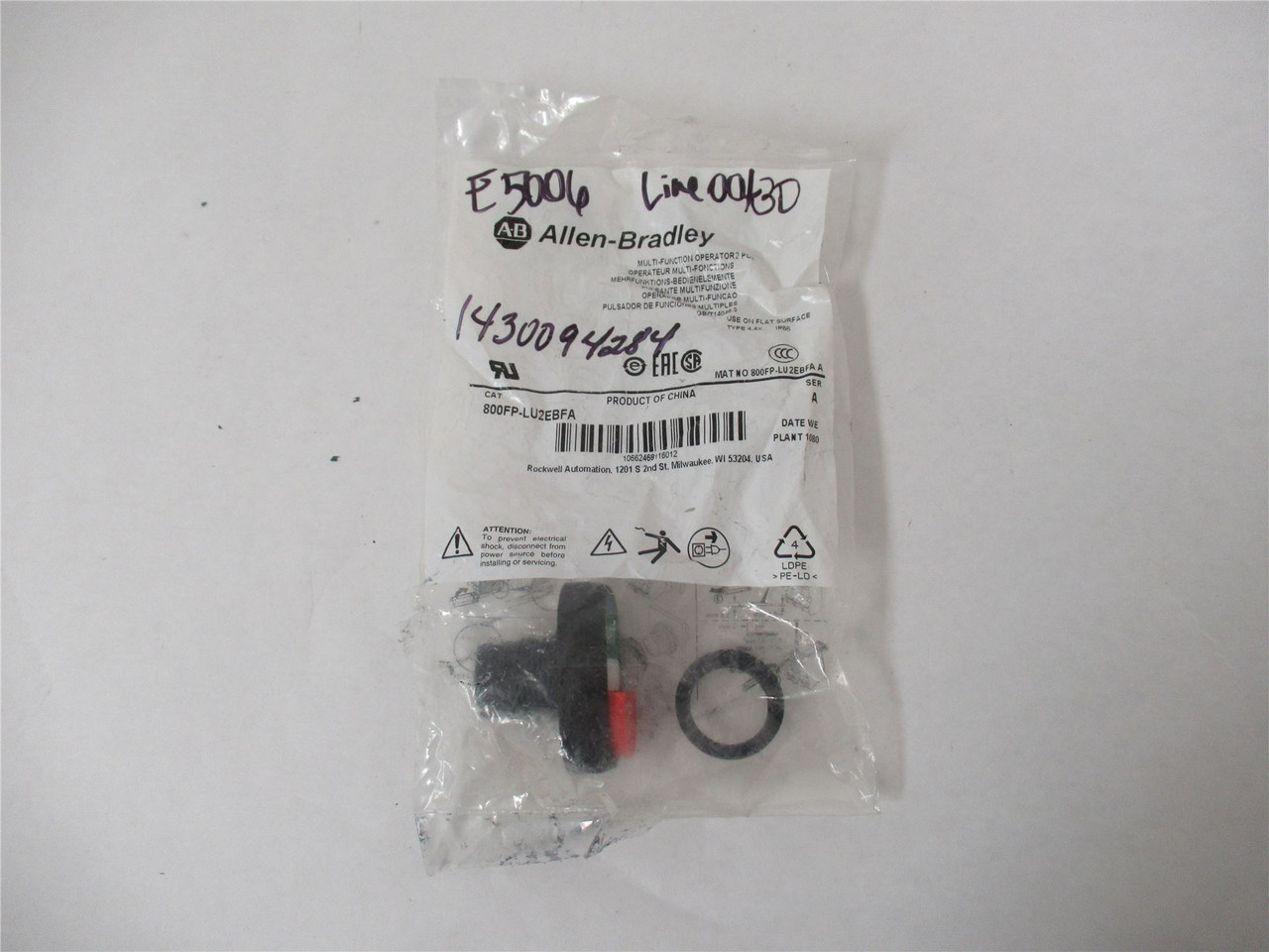 Allen-Bradley 800FP-LU2EBFA; Switch 22mm 2 Position Multi Op