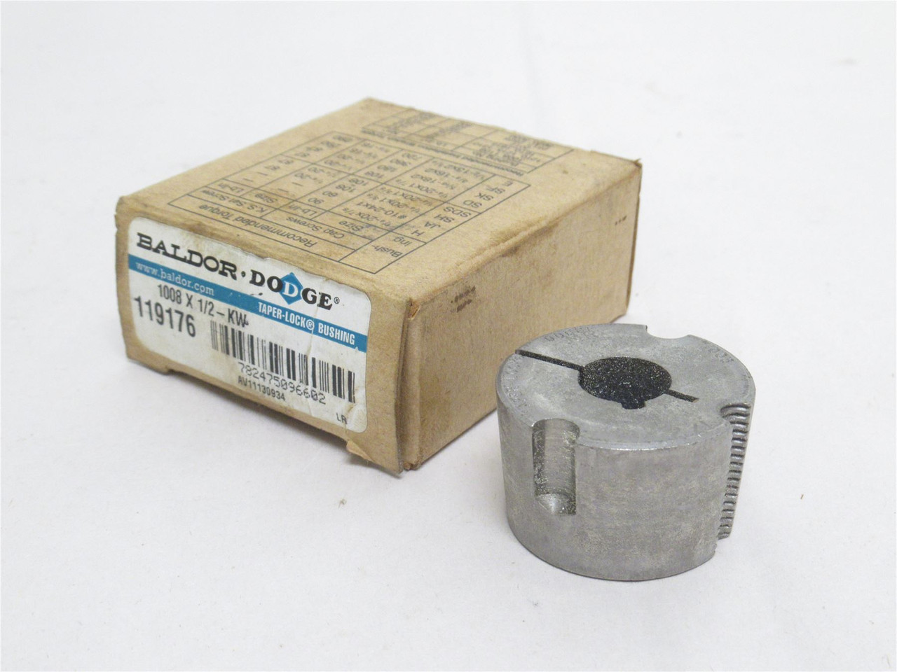 Dodge 1008 X 1/2; Taper Lock Bushing 119176; 1-1/2"ID