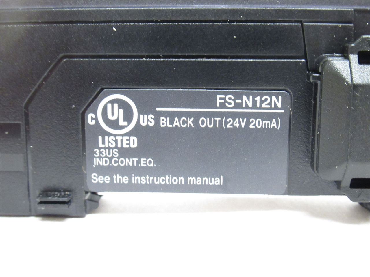 Keyence FS-N12N; Fiber Optic Amplifier; 24V; 20mA; NPN