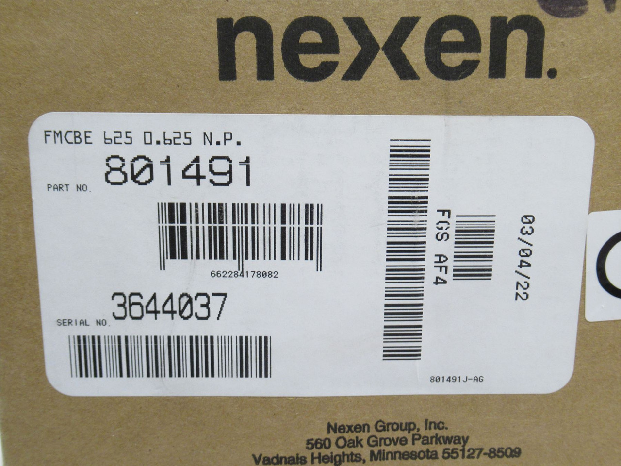Nexen 801491; Air Motor/Foot Mount Clutch-Brake; 1800RPM