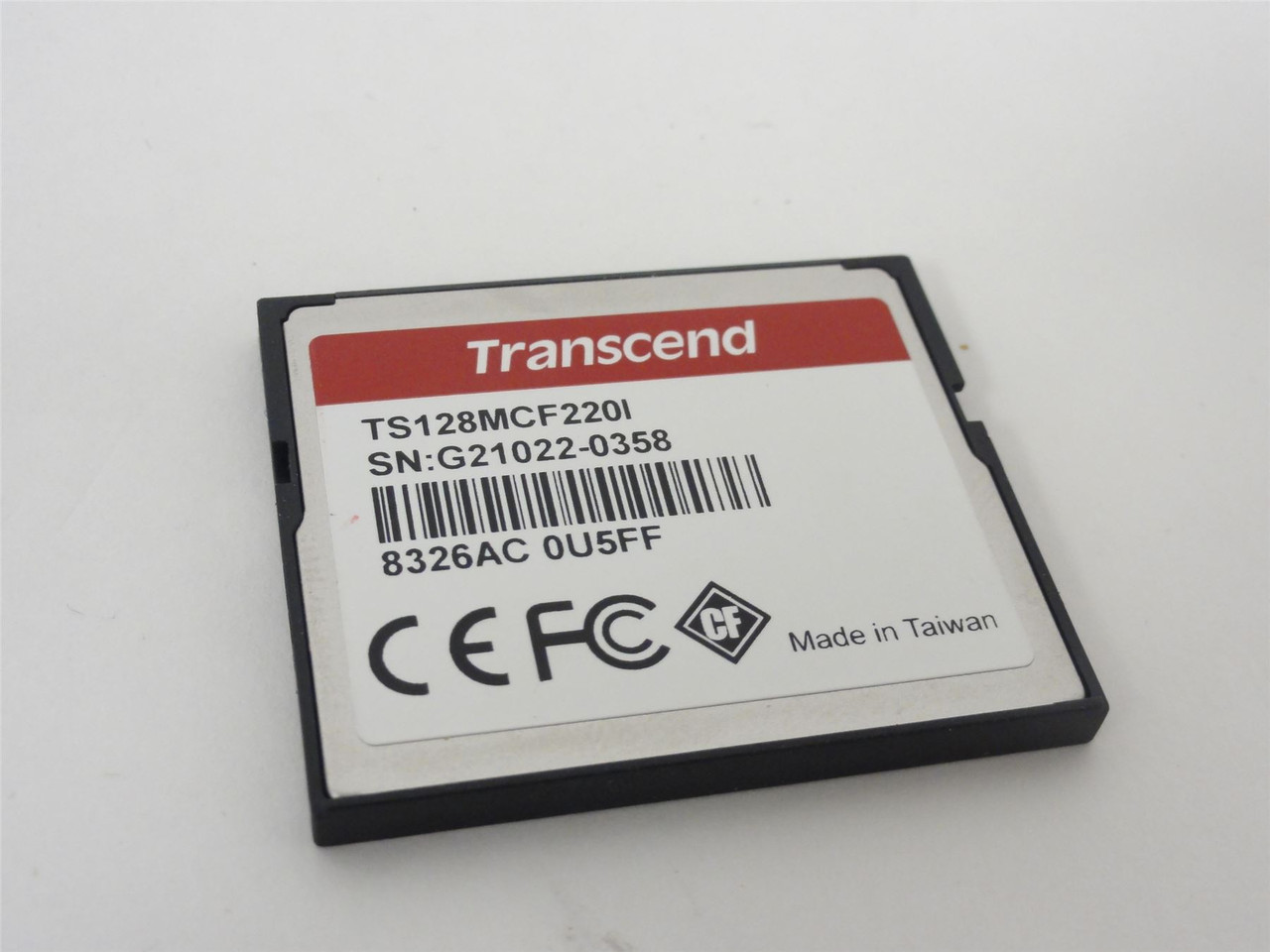 Transcend TS128MCF220I; CompactFlash Memory Card; 128MB