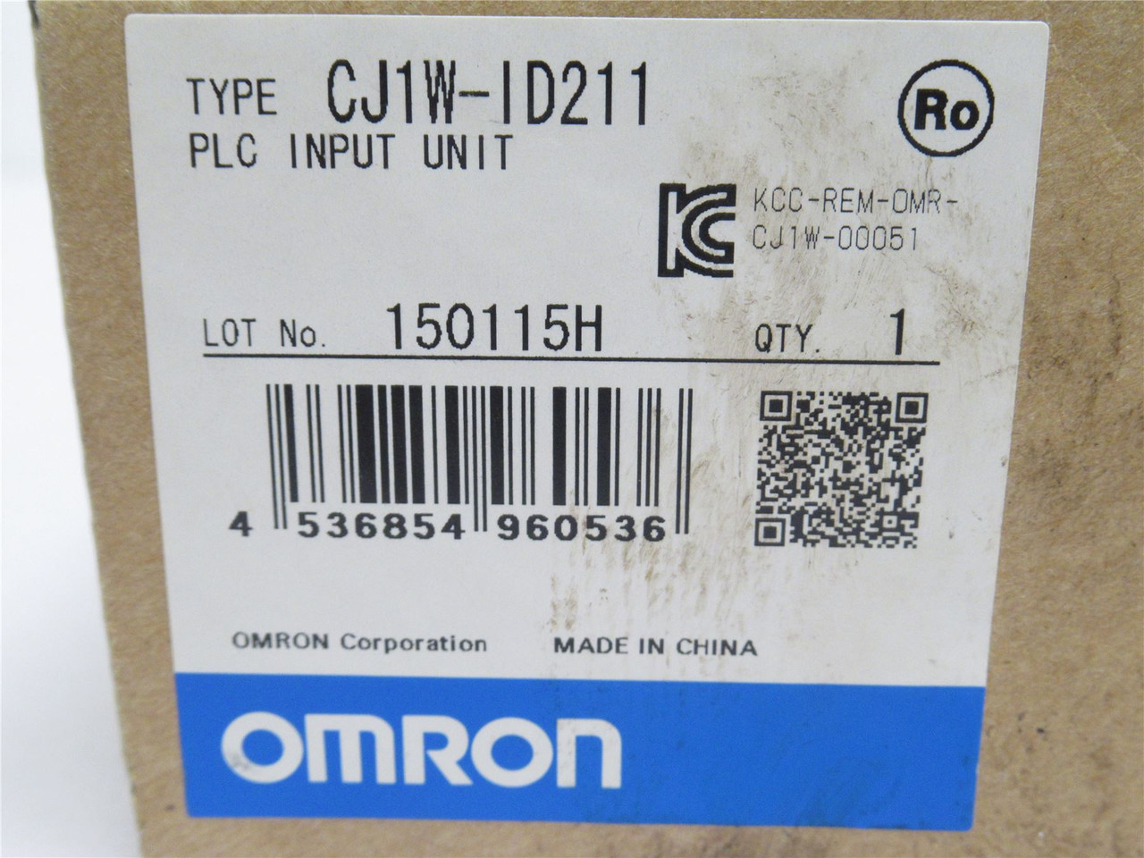 Omron CJ1W-ID211; Input Module Unit; 7mA; 24VDC; 16-Digital