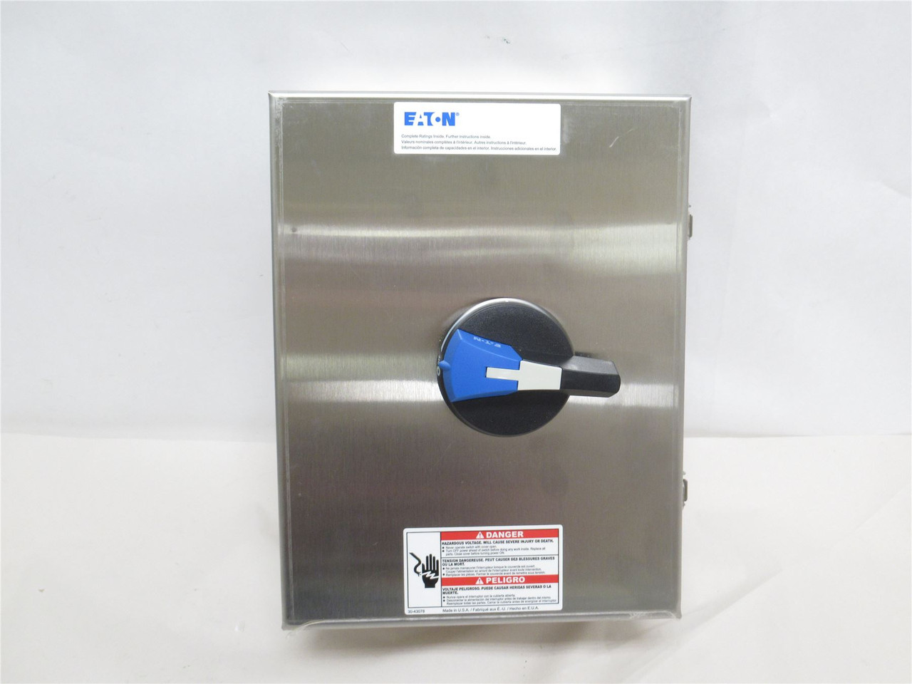 Eaton ER53060UW; Enclosed SS Rotary Switch; 60A; 600VAC; 3PH