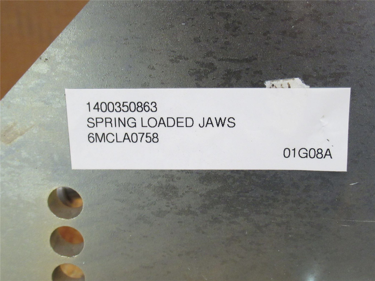 MFG- 6MCLA0758; Spring Loaded Jaw Assembly; 1MPa Max
