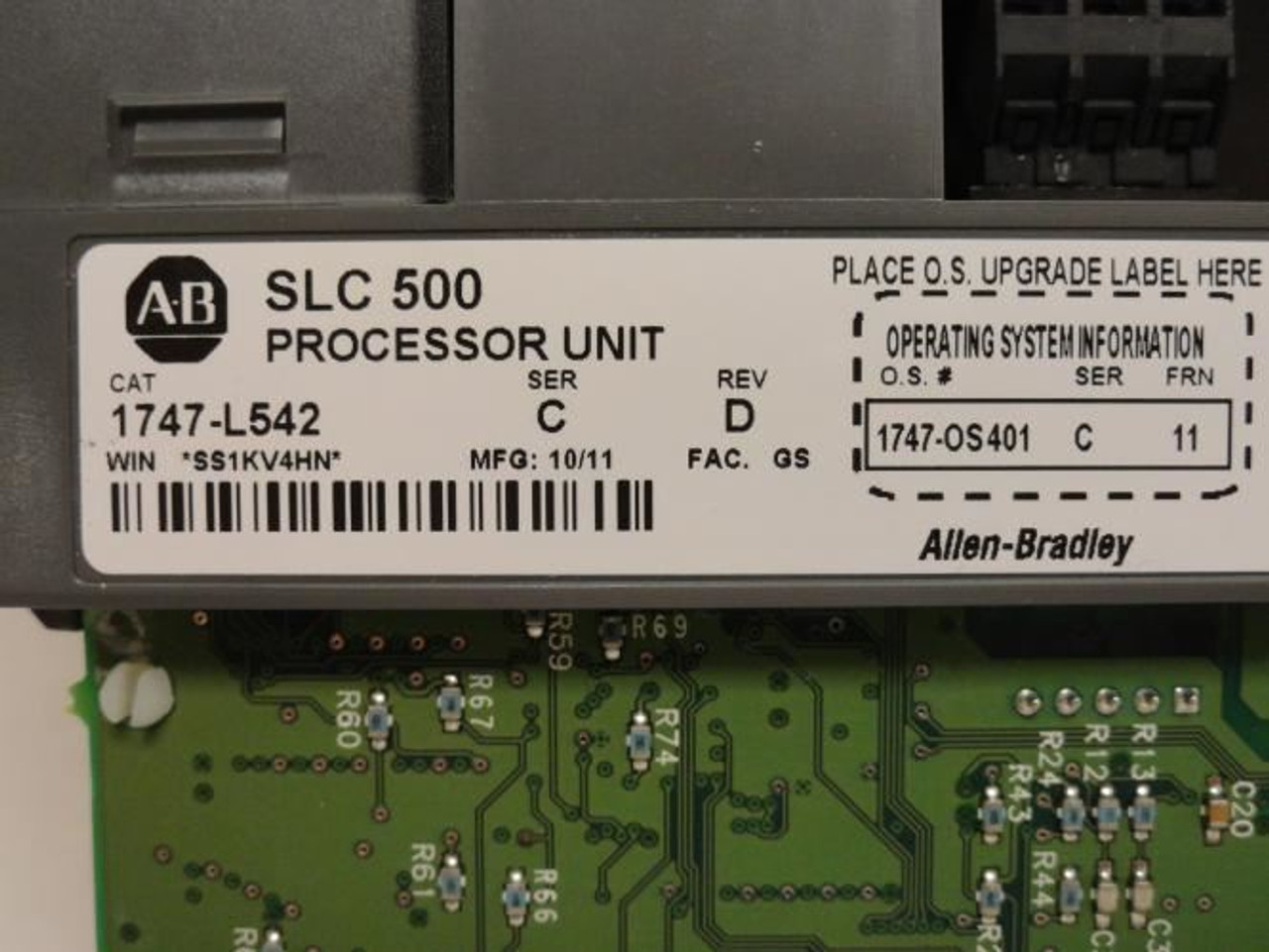 Allen-Bradley 1747-L542; Processor Unit 32K 1A@5VDC; 0A@24VDC; NO KEY