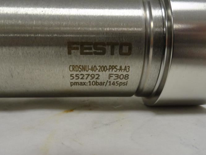 Festo CRDSNU-40-200-PPS-A-A3; Air Cylinder; SS; 40mm Bore