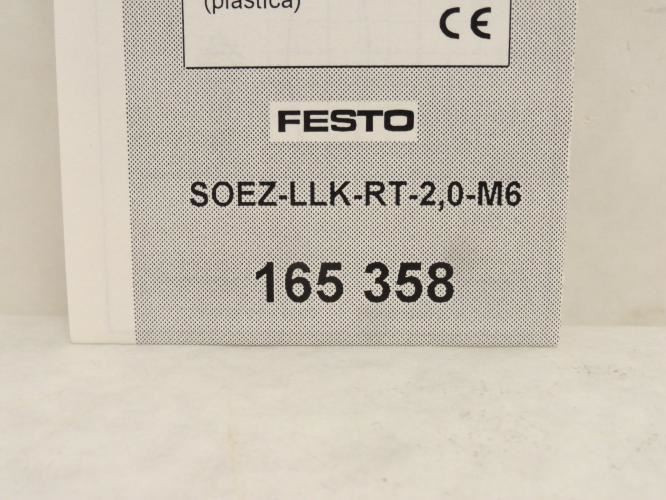 Festo SOEZ-LLK-RT-2;0-M6; Fiber Optic Cable 165358