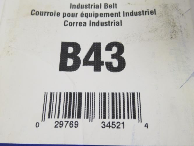 Nappa B43; V-Belt; 46" Outside Circumference