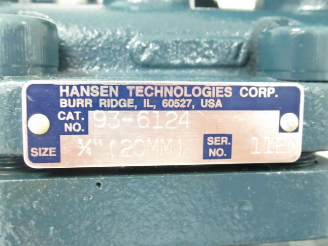 Hansen Technologies 93-6124; Pressure Regulator; 3/4"; 400PSI