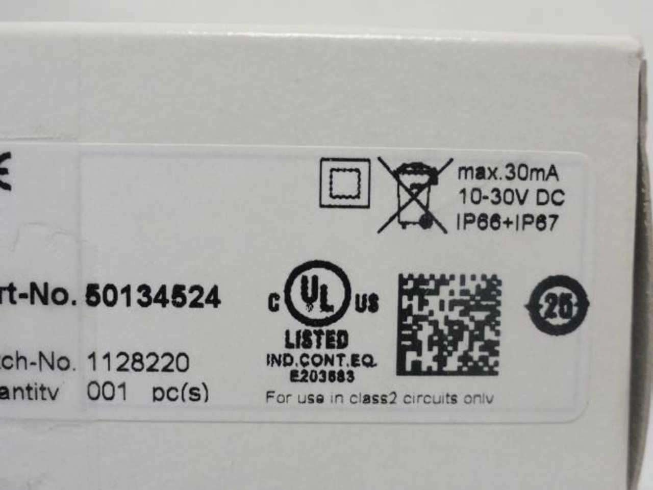 Leuze 50134524; Proximity Sensor; 10-30VDC; 2000mm cable Length