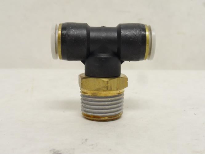 Festo QBT-1/2-3/8-U; Lot-2 T-Fitting 533321; 3/8"Tube x 1/2 NPT