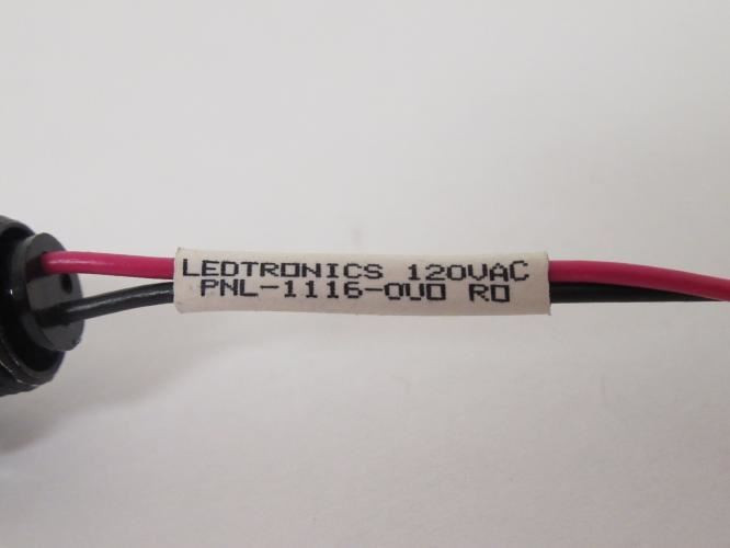 Ledtronics PNL-1116-OVO RD; Pilot Light; 120VAC