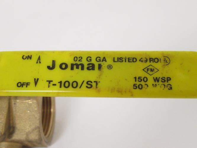 Jomar T-100/ST; Ball Valve 2-Piece; 1"NPT; 150WSP; 500WOG